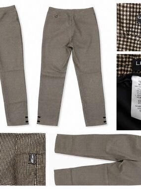 Lisette Montreal Houndstooth Slim Ankle Pants - size 10